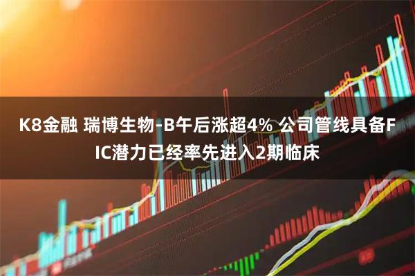 K8金融 瑞博生物-B午后涨超4% 公司管线具备FIC潜力已经率先进入2期临床